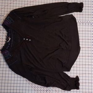 Free People Embroidered Top
